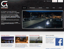 Tablet Screenshot of genetec.be